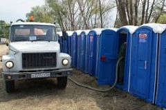 Сервисное обслуживание мобильных туалетных кабин Заказчика